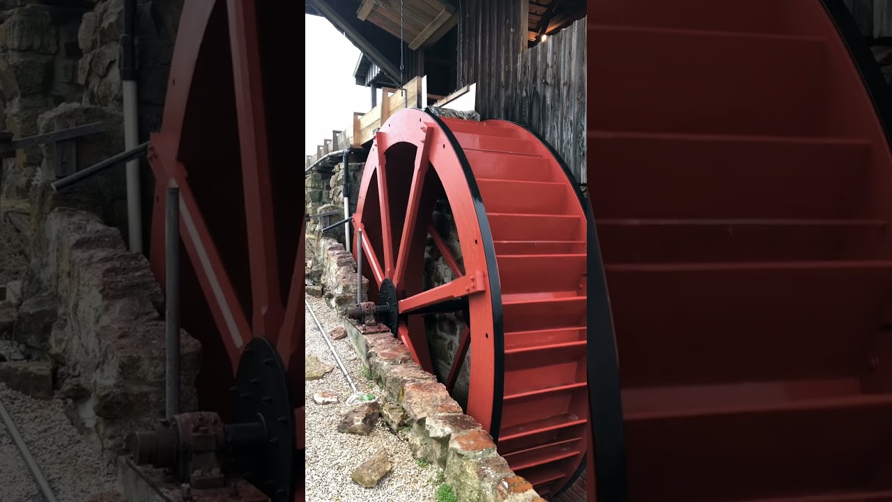 Old school power for your sawmill #sawmill #waterwheel #mill