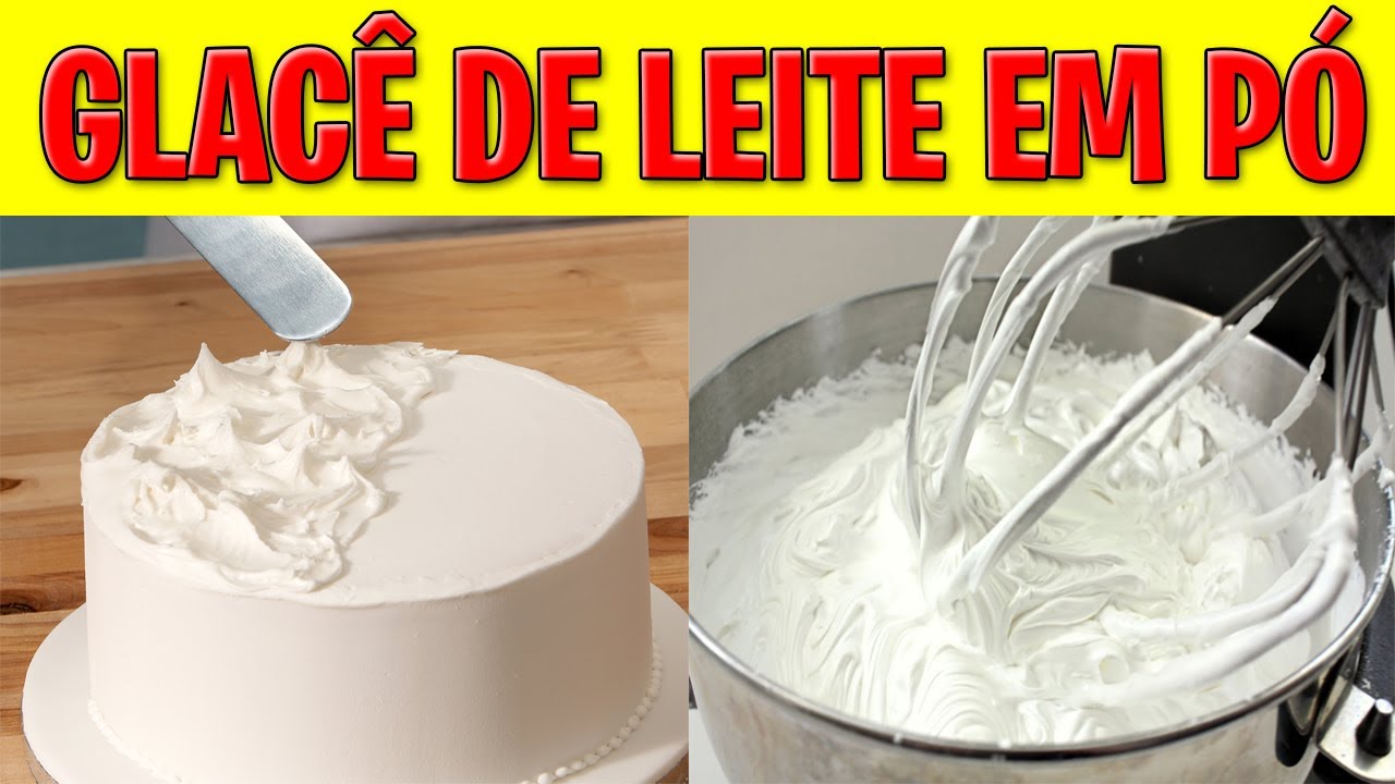 GLACÊ PARA BOLO Rápido e Fácil! Receita de Glacê de Leite em Pó - Agora só faço GLACÊ assim!
