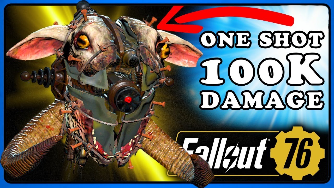 Fallout 76: Assaultron Head To The Moon 🚀 Highest Single Shot Damage Weapon. Probably for Short Time