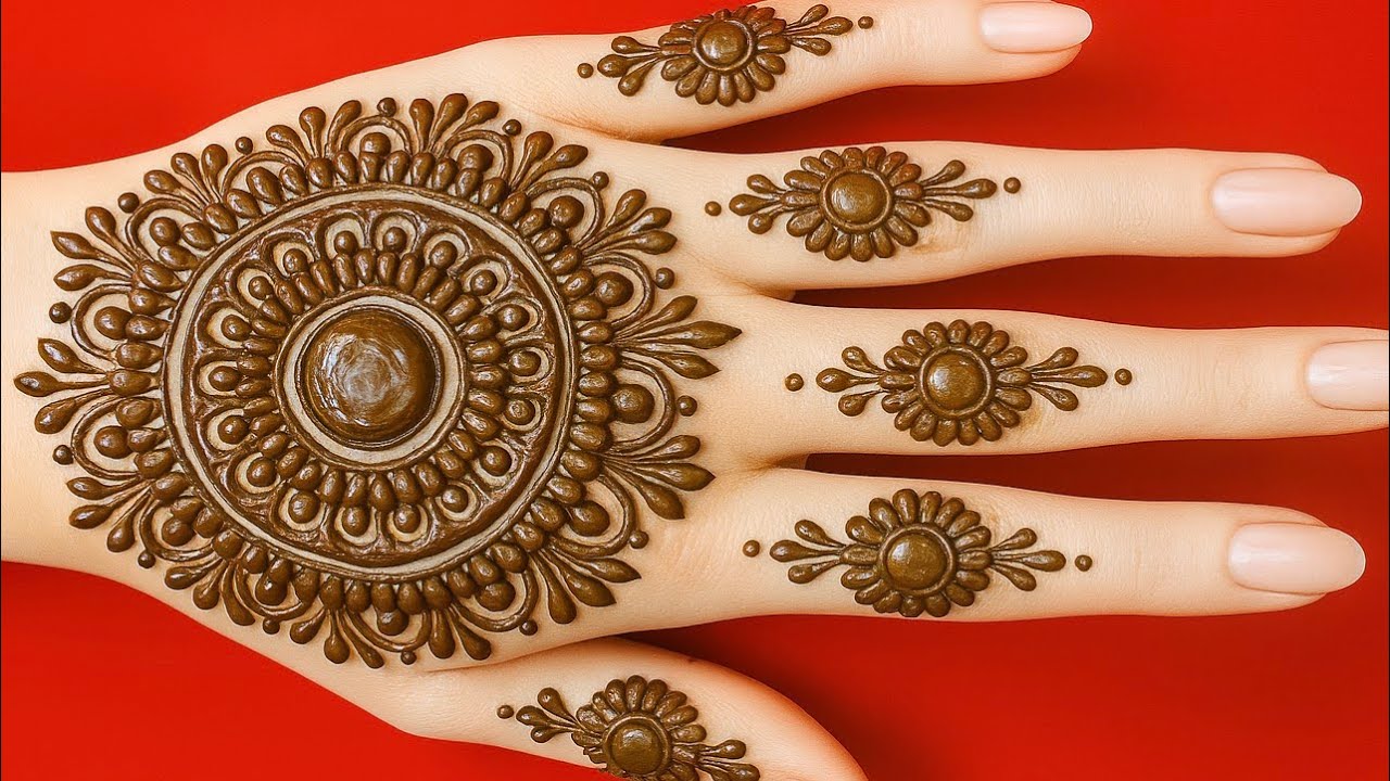 Back hand tikki mehndi design | simple mehndi design | mehandi design | latest unique mehndi design
