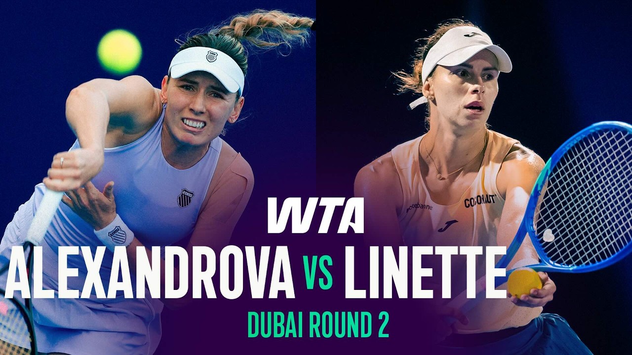 Ekaterina Alexandrova vs. Magda Linette | 2026 Dubai Round 2 | WTA Match Highlights