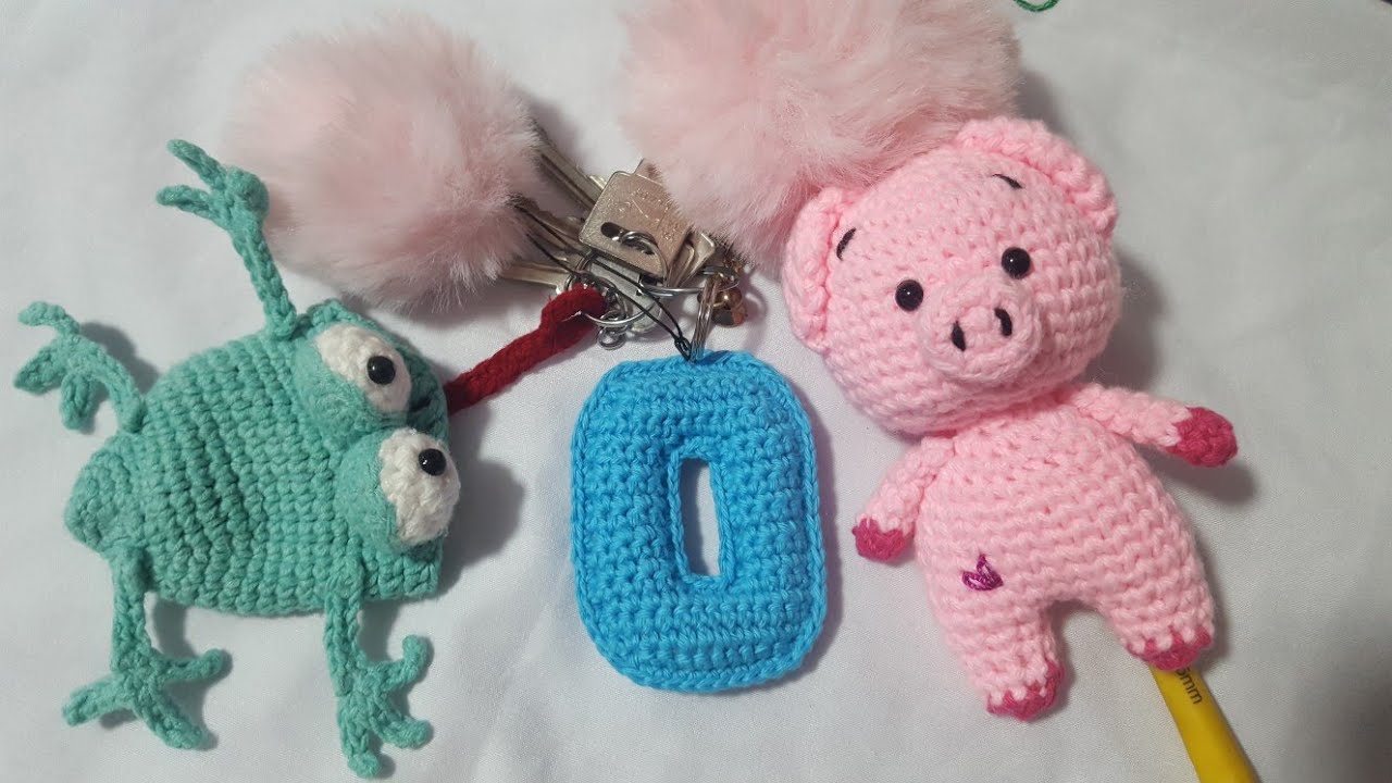 Letra (O)💯 Abecedario llavero tejido a crochet / PASO A PASO