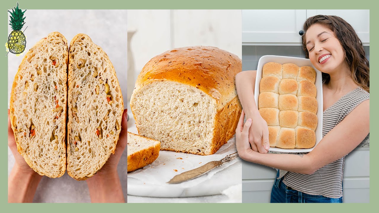 3 Easy Bread Recipes That ANYONE Can Make! (No Bread Maker Needed)