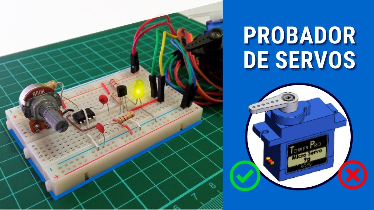 Probador de servos con el circuito integrado 555 | Como probar un servo