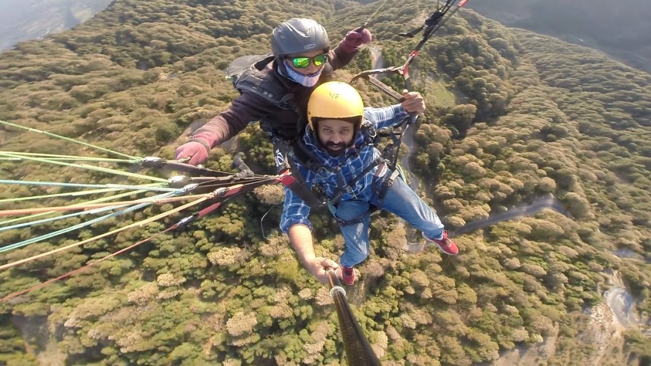 Paragliding- Amazing Experience..😍 at Bir , Himachal 🪂🪂🪂