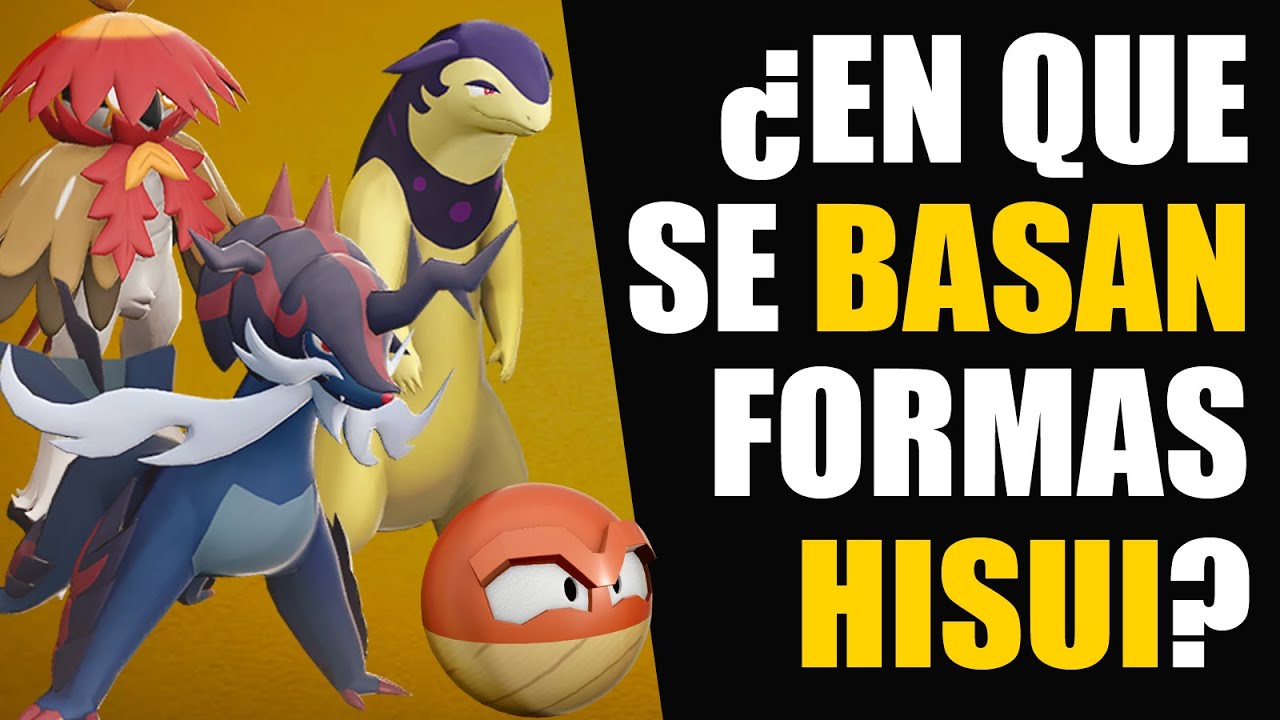 ¿En que SE BASAN las FORMAS HISUI? POKÉMON LEYENDAS ARCEUS / MITOLOGIA