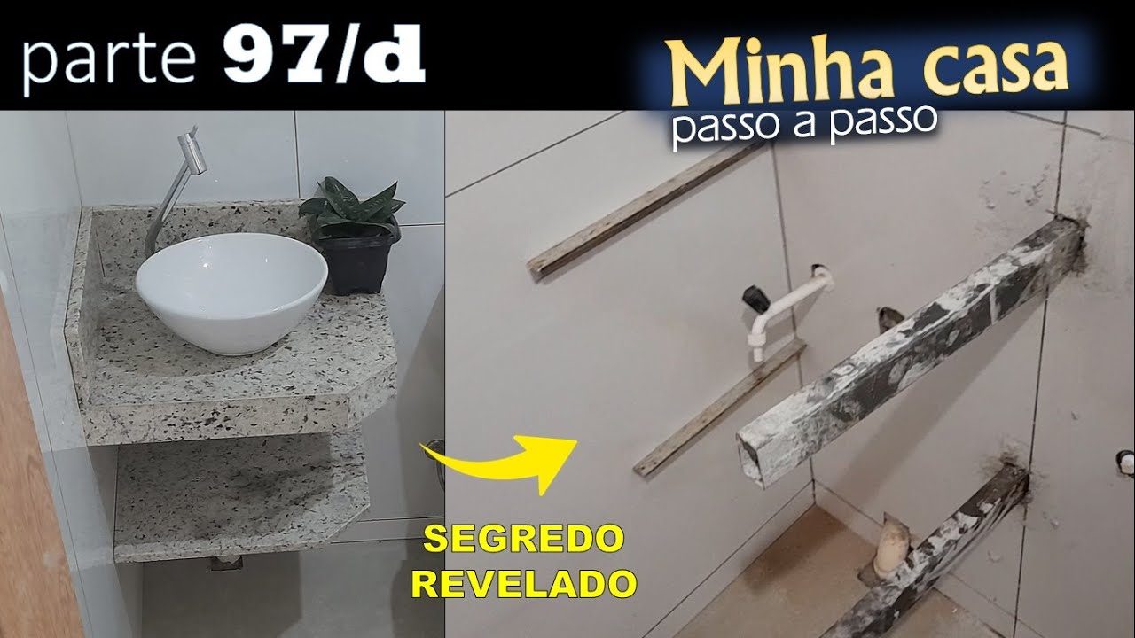 # 97/d - SUPORTES para PIA DE GRANITO / BANHEIRO