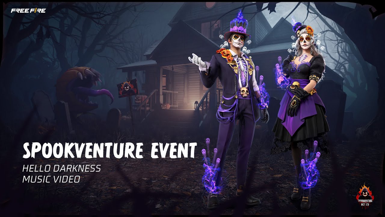 Hello Darkness Lyric Video| Spookventure event | Free Fire Official