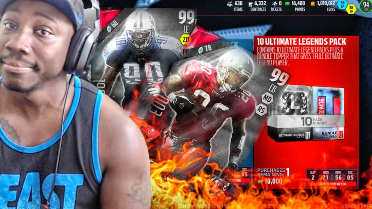ULTIMATE LEGEND PACK OPENING w/LEGEND PLAYER TOPPER! Madden 16 Ultimate Team Gameplay Ep. 55