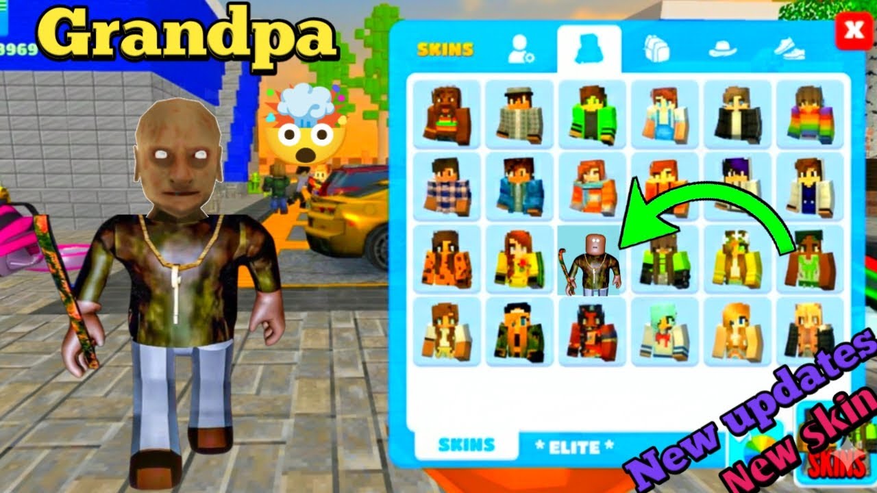 Grandpa New skin Shop in New updates school party craft game