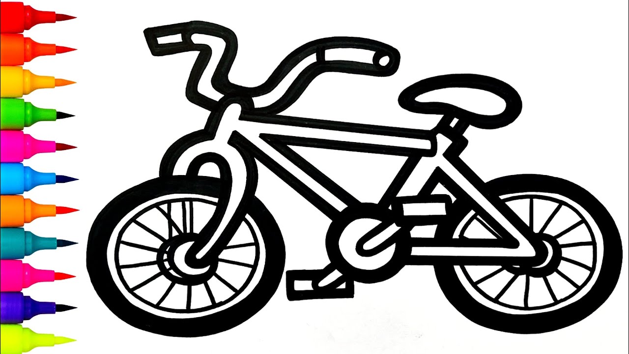 How to Draw a Bicycle Step by Step 🚲 | Easy Bike Drawing Tutorial 