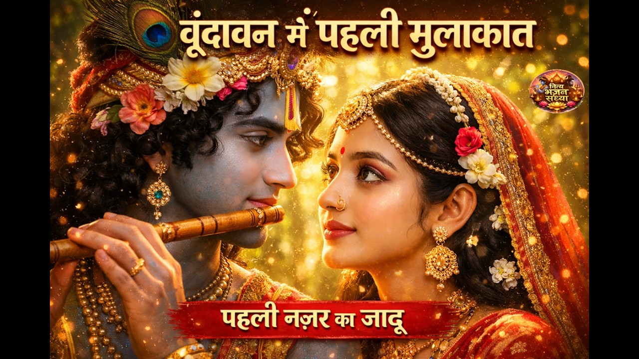 वृंदावन की पहली मुलाकात: एक जादुई नज़र | Radha Rani Bhajan | Radhe Radhe | Radha Krishna Bhajan