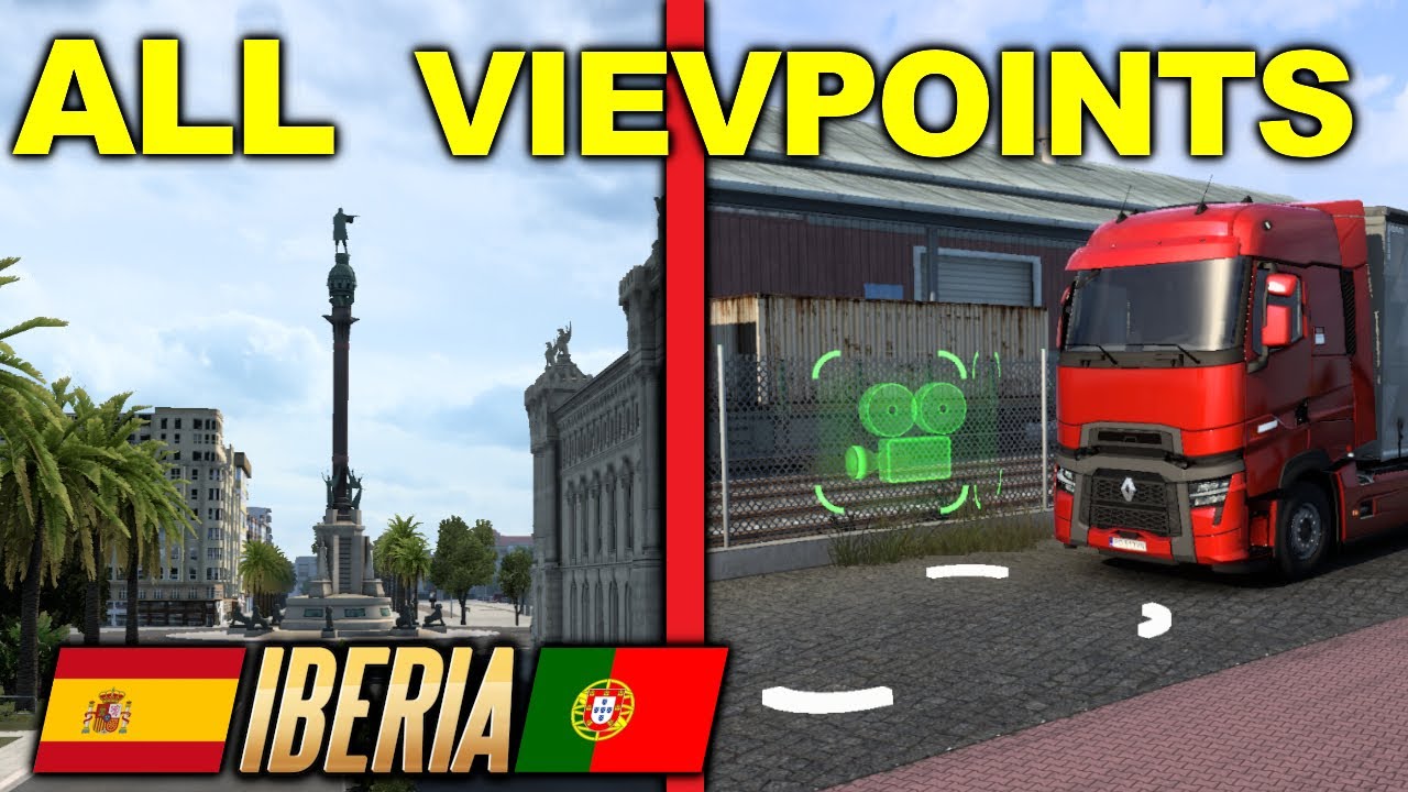 ALL VIEWPOINTS in DLC IBERIA | Euro Truck Simulator 2