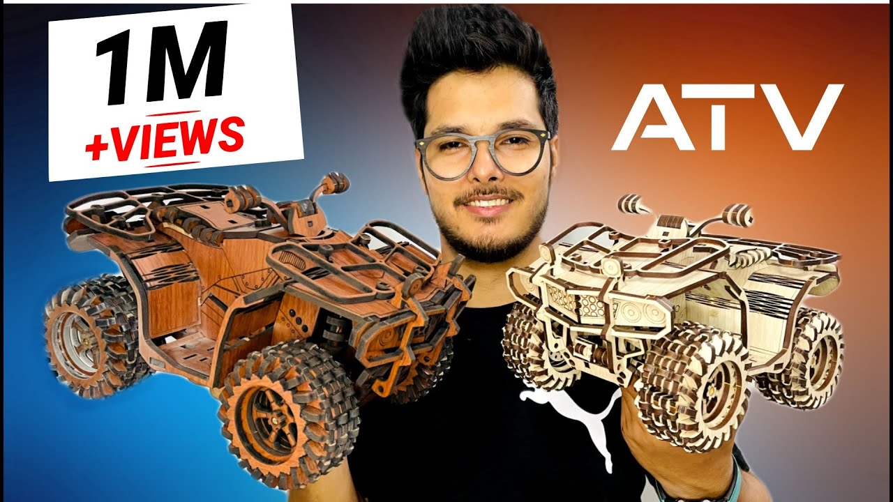 Desert ATV Quad Bike | Wooden Quad bike ATV  | DIY ATV Quad Bike | Off Road Bike | Thick Mud Bike