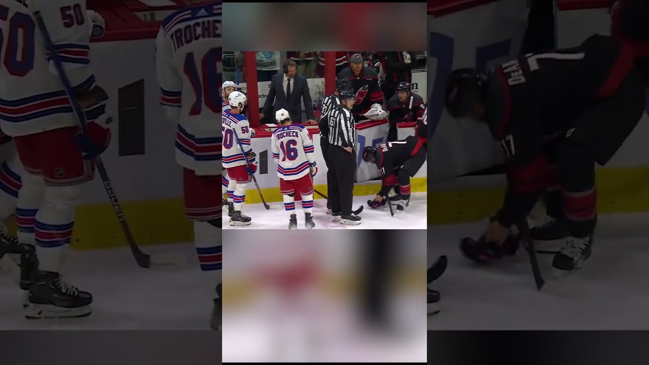 Tony DeAngelo drops the gloves with no one to fight 😂 #shorts