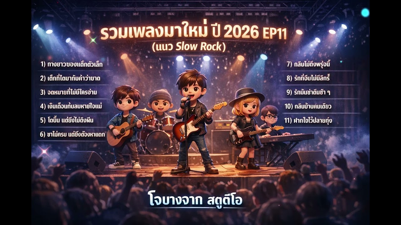 รวมเพลงมาใหม่ ปี 2026 EP11 (แนว Slow Rock) - Jo Music Studio