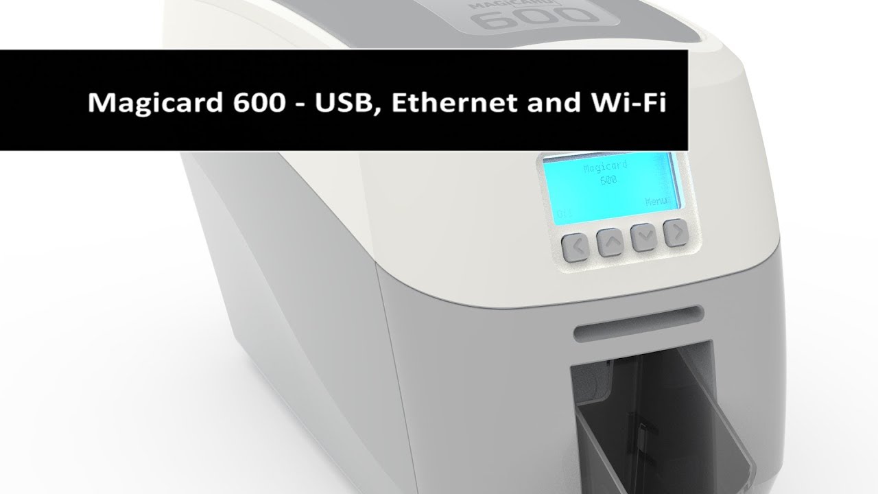Magicard 600 - Single or Dual Sided - USB, Ethernet and Wi-Fi - ID Card Printer