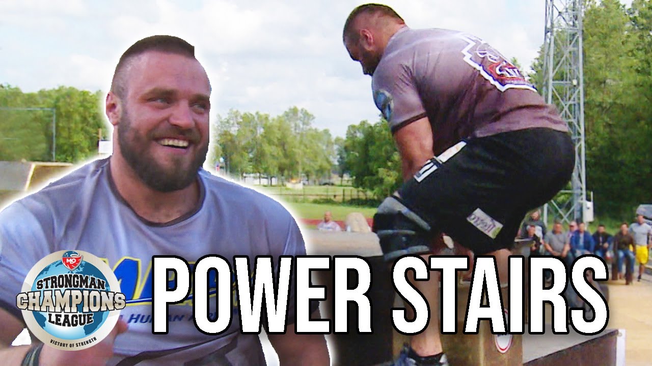 2019 SCL Champion Aivars Smaukstelis Conquers The 750KG Power Stairs l Strongman Champions League