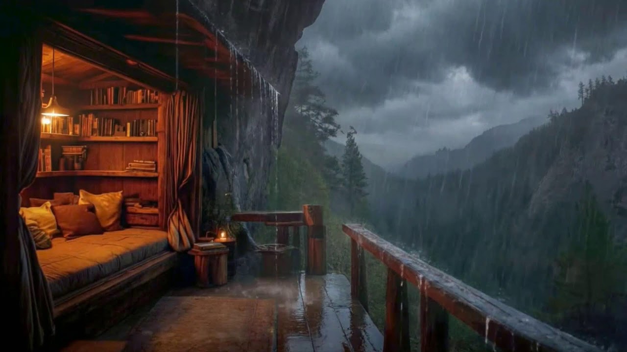 Fall Asleep With The Soothing Sounds Of Rain And Thunder | Rain And Thunder Sounds For Deep Sleep