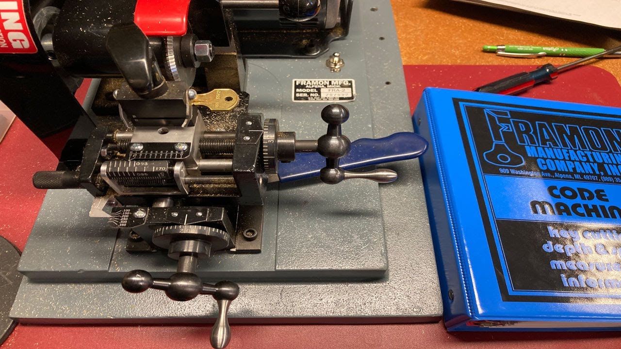 Cutting a Key by Code on the Framon FRA-2 Code Cutting Machine