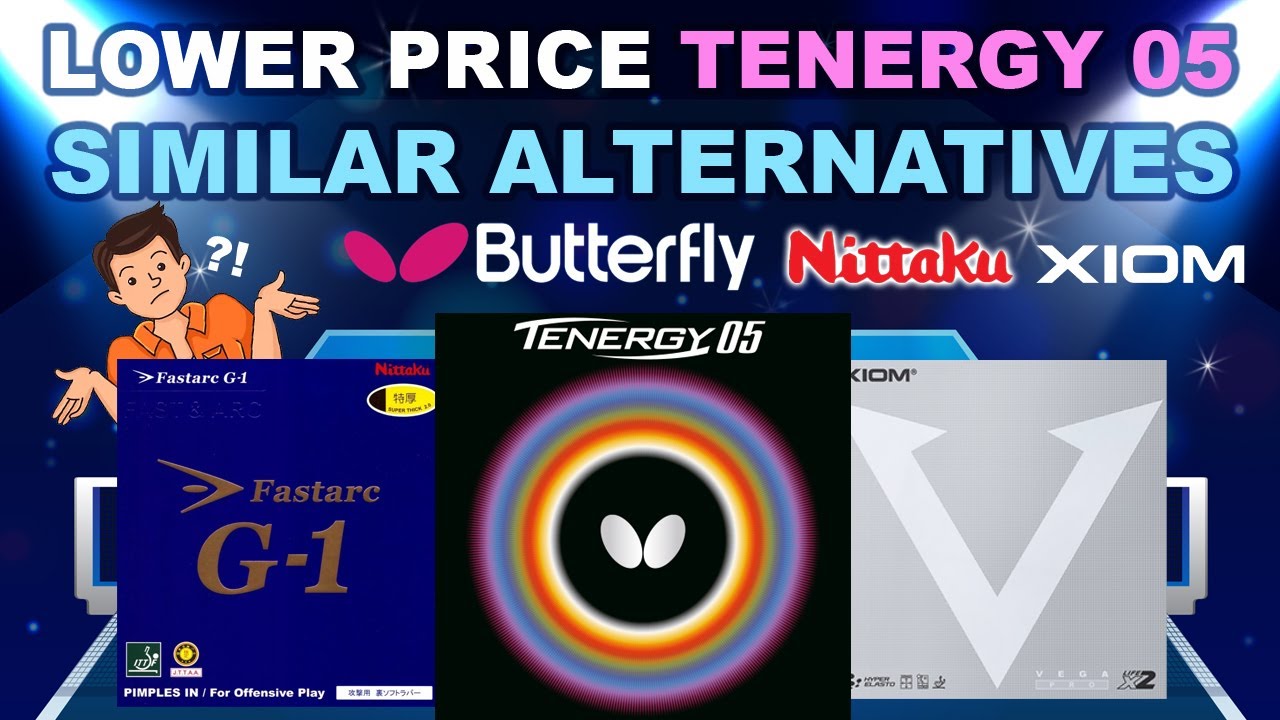 Lower Price Butterfly Tenergy 05 Similar Alternatives 47.5 Sponge Table Tennis Rubber