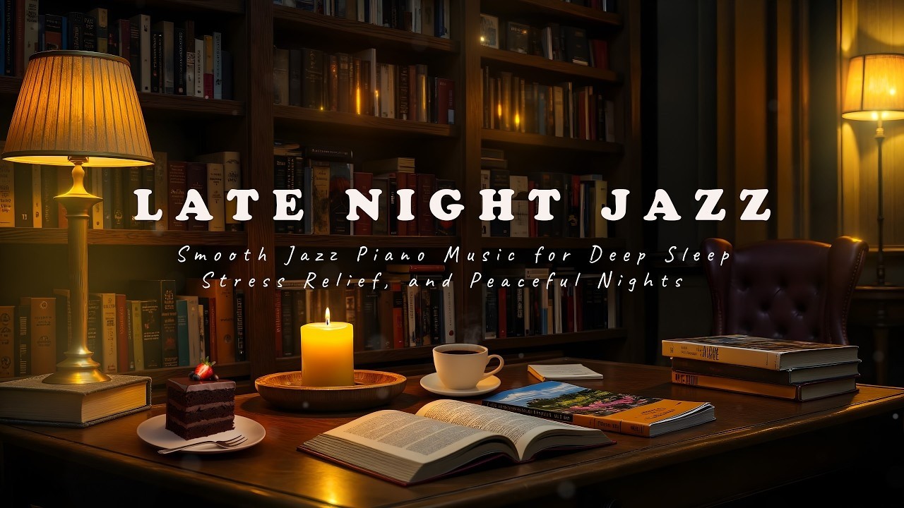 Late Night Jazz 24/7 - Smooth Jazz Piano Music for Deep Sleep, Stress Relief, and Peaceful Nights
