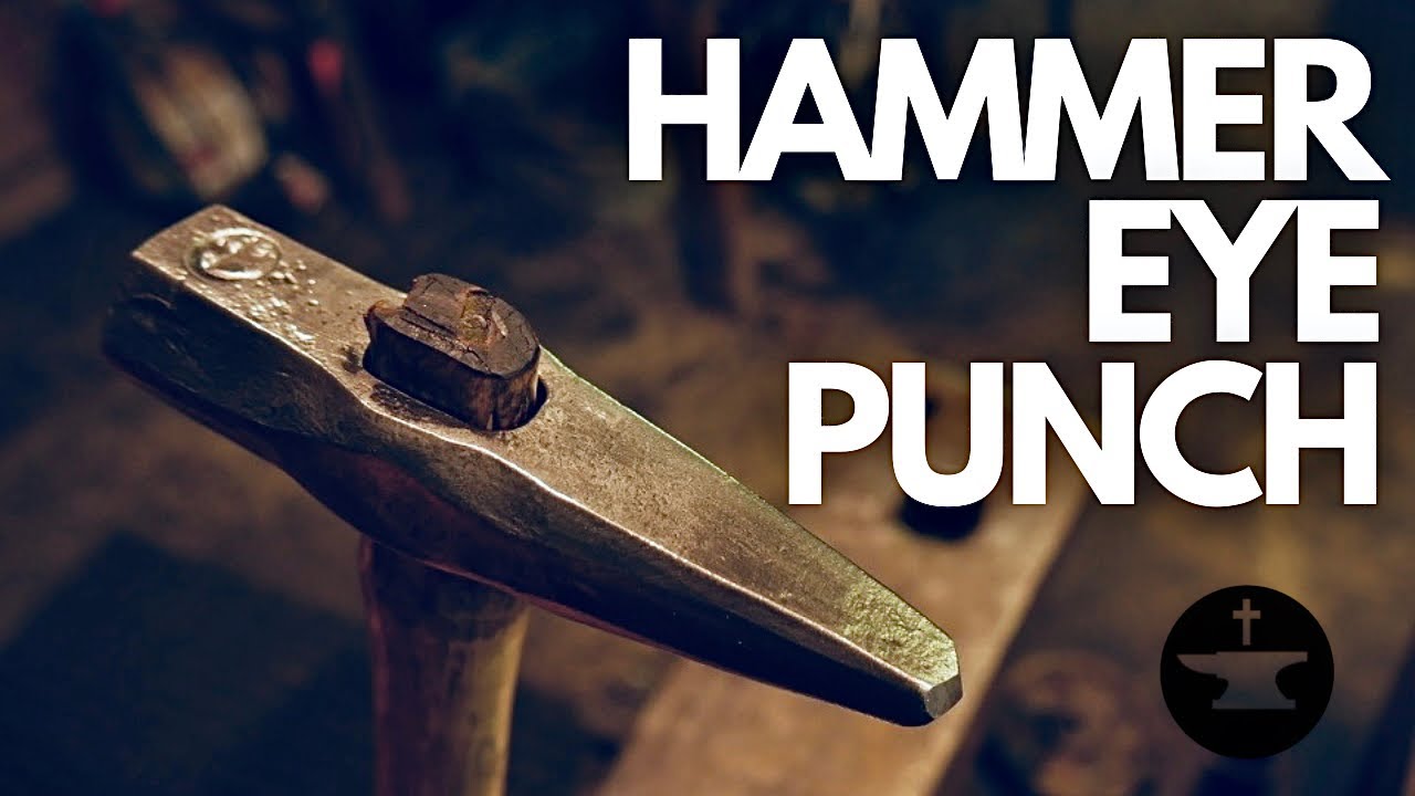 Hand Forging A Hammer Eye Punch I FORGING TOOLS  I SHOP TOOLS I HOW TO MAKE TOOLS FROM A JACK HAMMER
