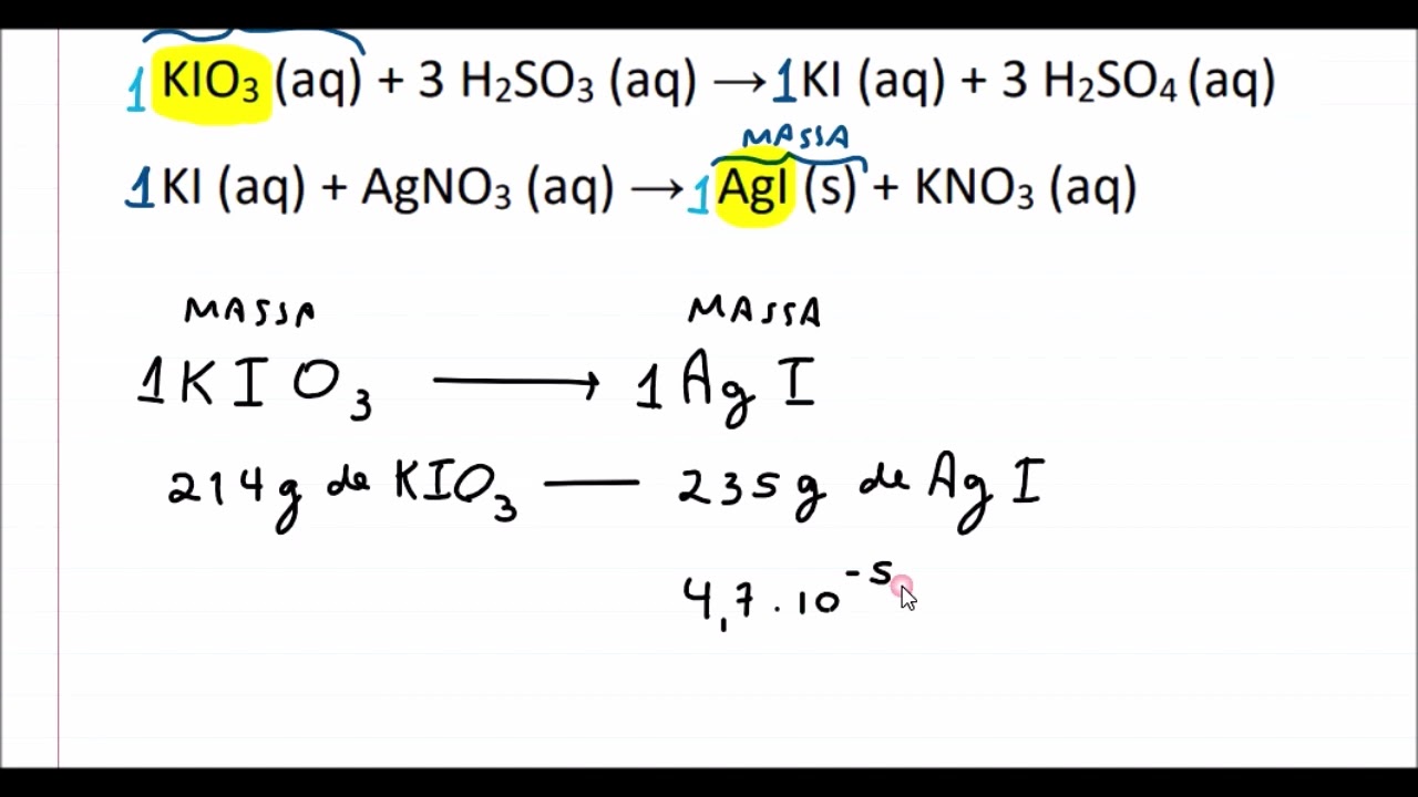 Como calcular a massa de Iodato de Potássio em uma tonelada de sal