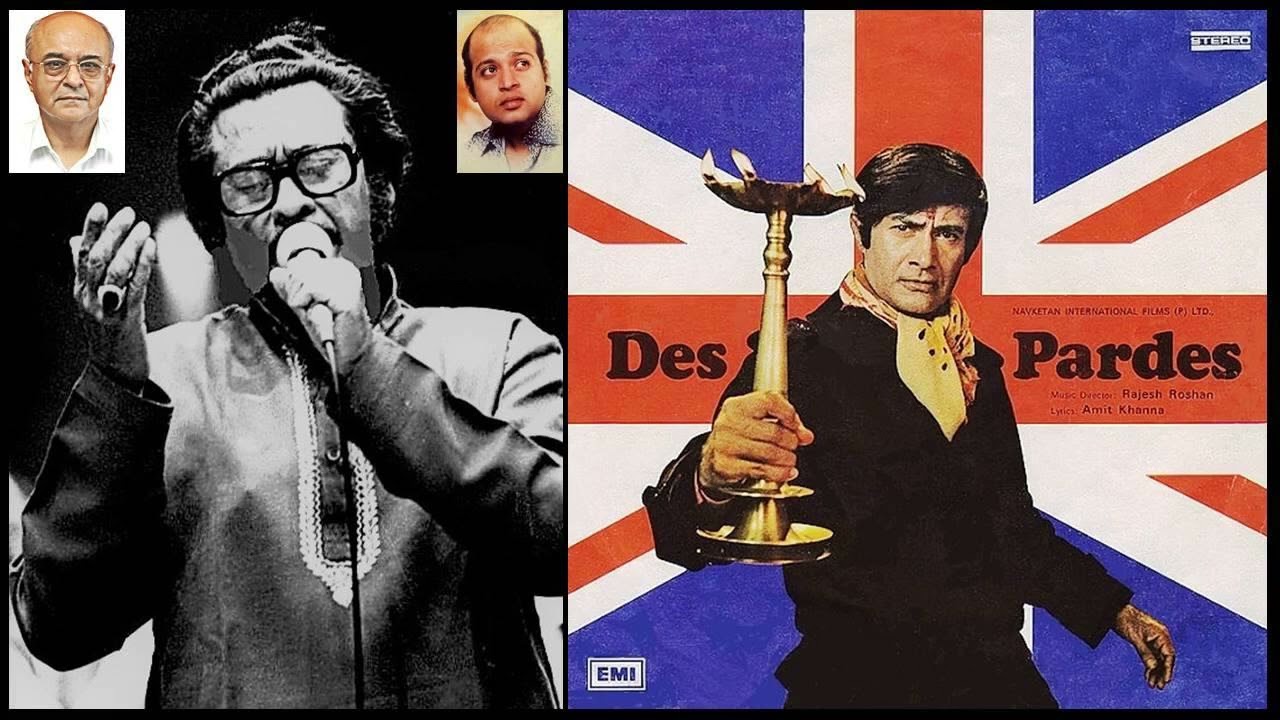 Kishore Kumar - Des Pardes (1977) - 'khushiyaan yahin pe' (Title Song)