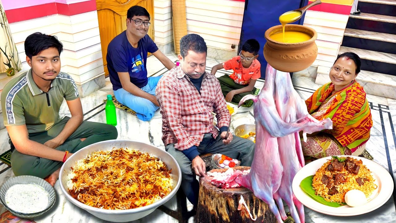 আপনাদের অনুরোধে আজ বানালাম সুস্বাদু মটন বিরিয়ানি সঙ্গে রায়তা। সহজ পদ্ধতিতে গ্যাস ওভেনে বানালাম ঘি।