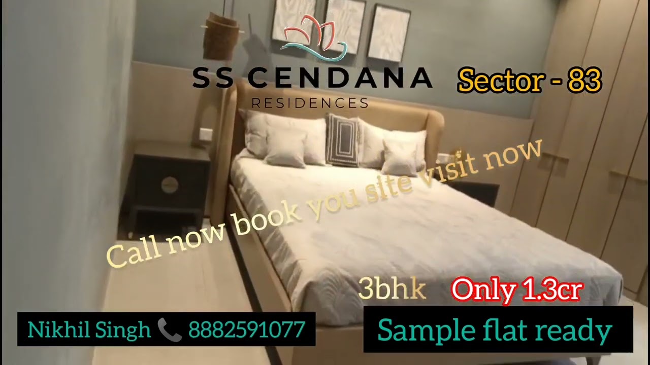 //SS CENDANA// Sample Flat Ready Sec-83 #dwarkaexpressway #gurgaon #luxury #property #3bhk #delhi