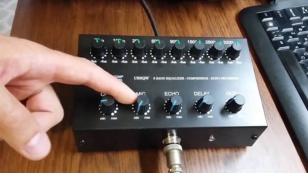 UR6QW 8-ми полосный Эквалайзер Компрессор Эхо IC-756pro