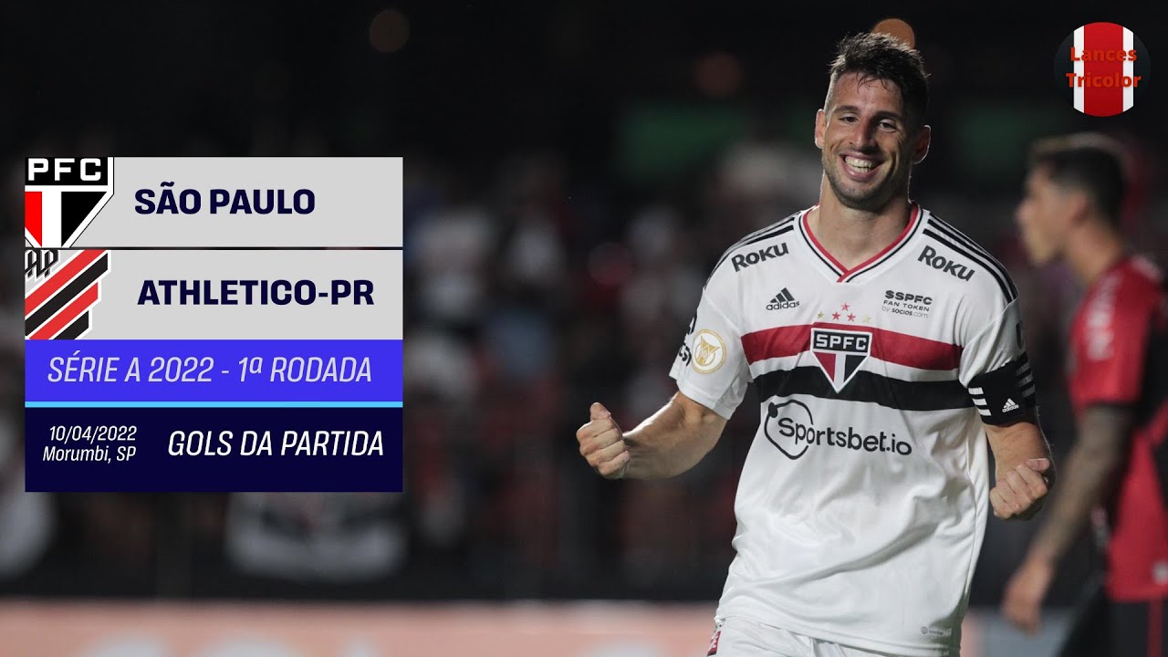 Gols - São Paulo 4x0 Athletico-PR - 1ª Rodada Brasileirão 2022 - SporTV HD⁶⁰
