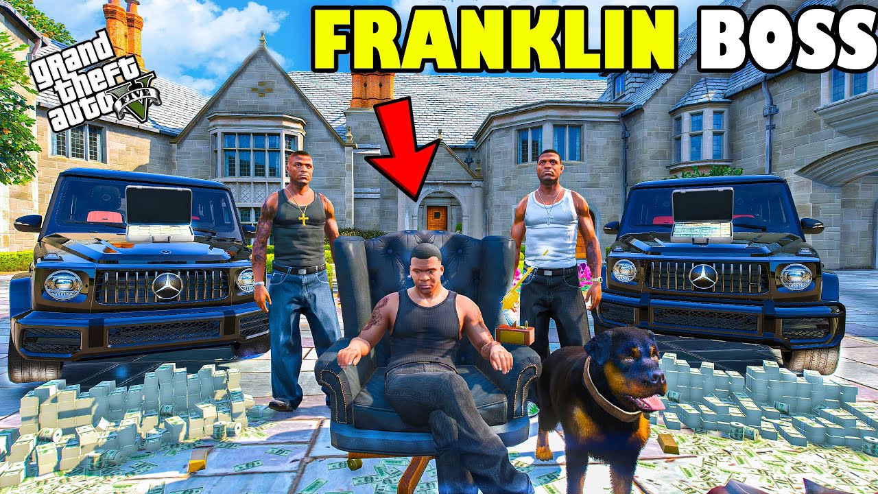 Franklin Become Most Dangerous BOSS of Los Santos In GTA 5 | SHINCHAN and CHOP