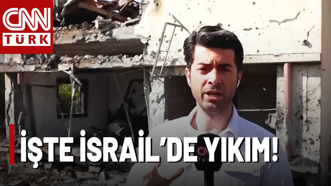 Hizbullah Füzeleri İsrail'i Vurdu! CNN TÜRK Sahada: İşte İsrail'de Yıkım!
