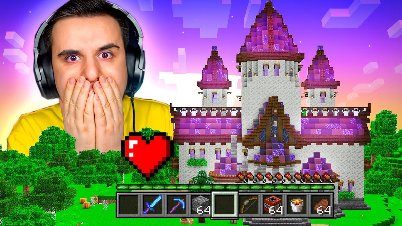 Minecraft TEK KALPLE hayatta kalabilir miyim?