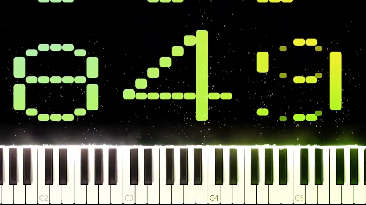 Numbers from 800 to 900 - Dark MIDI