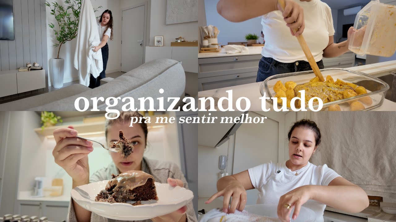 Vlog domingo, fase díficil, organizando a casa pra me sentir melhor e deixando em ordem pra semana