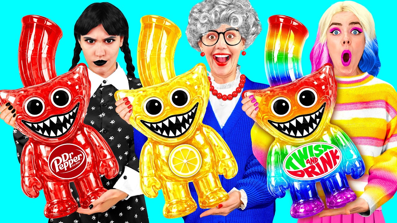 Кулинарный Челлендж: Уэнсдей Против Бабушки | Удивительный Челлендж с Едой от 4Fun Challenge