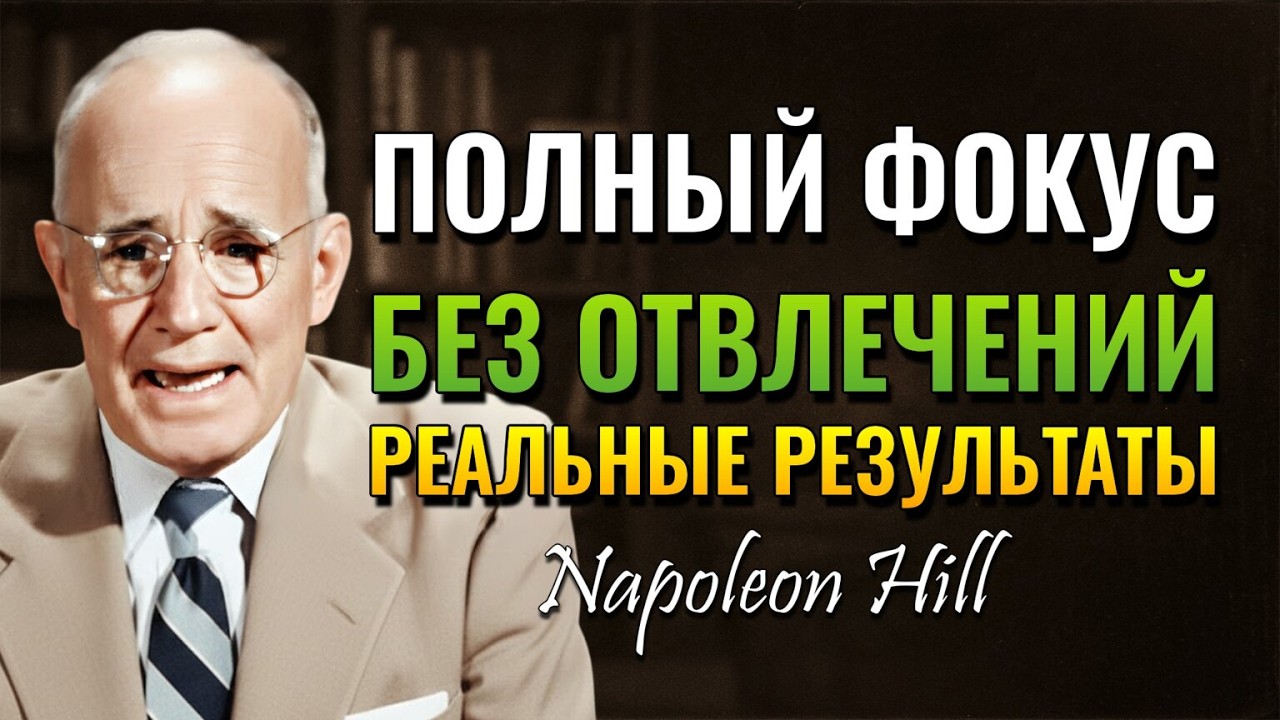 Научитесь удерживать внимание и добиваться результатов. (Napoleon Hill)