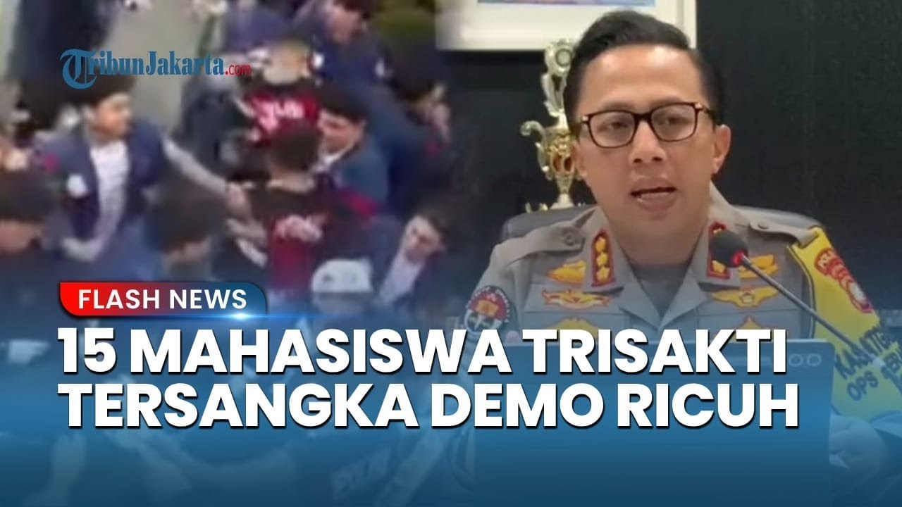 15 Mahasiwa Trisakti Keroyok Polisi Jadi Tersangka Demo Ricuh di Balai Kota Jakarta Kantor Pramono