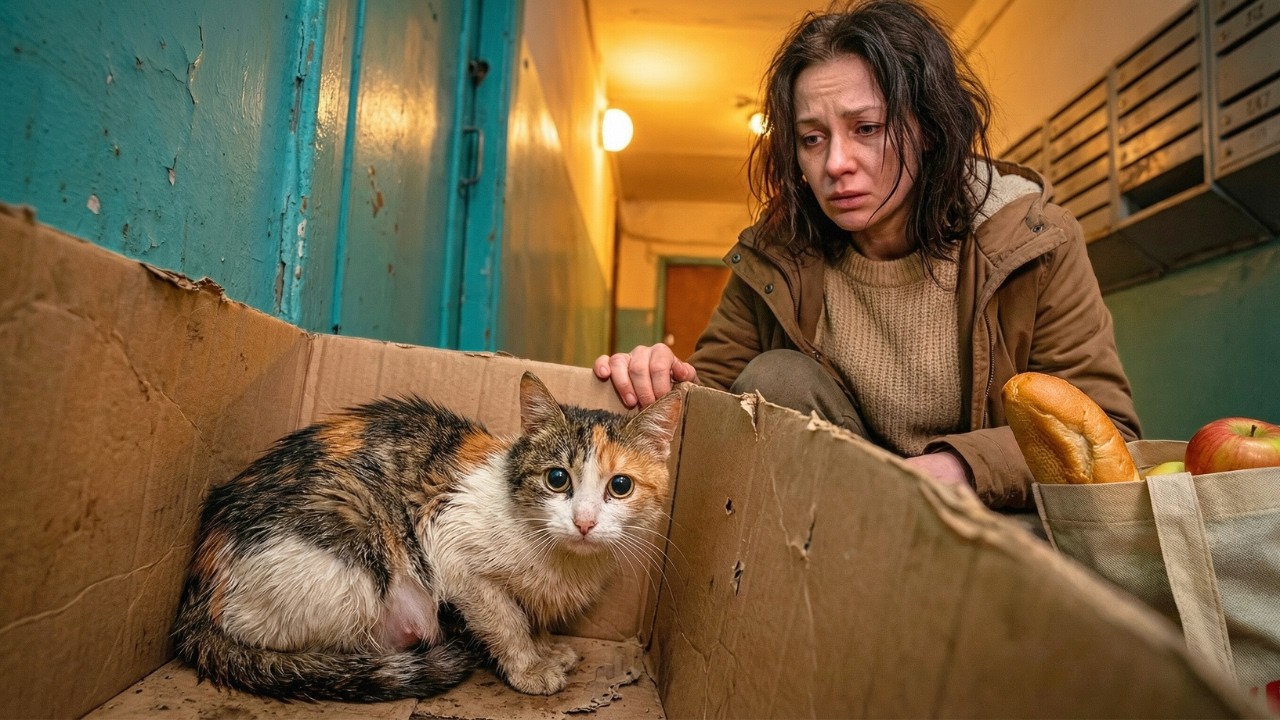 Она нашла в подъезде беременную кошку… А дальше произошло нечто невероятное!