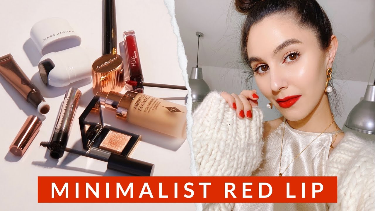 Minimalist Red Lip Makeup Tutorial 💋 Karima McKimmie
