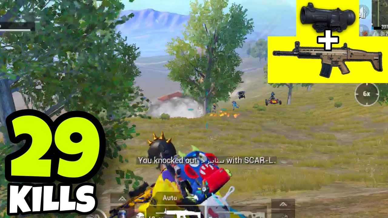 MASTER OF SPRAY!!! | SCAR-L + 6X NO RECOIL | PUBG MOBILE