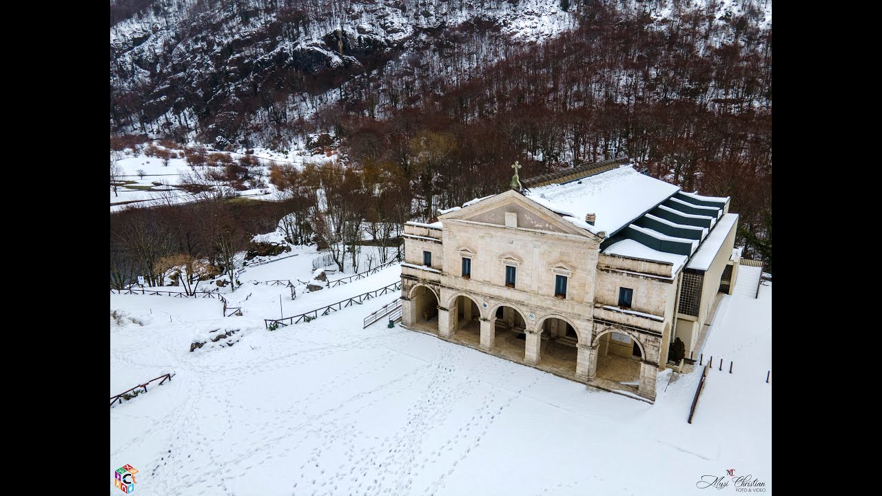 Basilica Madonna di Canneto - Settefrati (FR) nella Valle di Comino in Ciociaria Lazio - Video drone