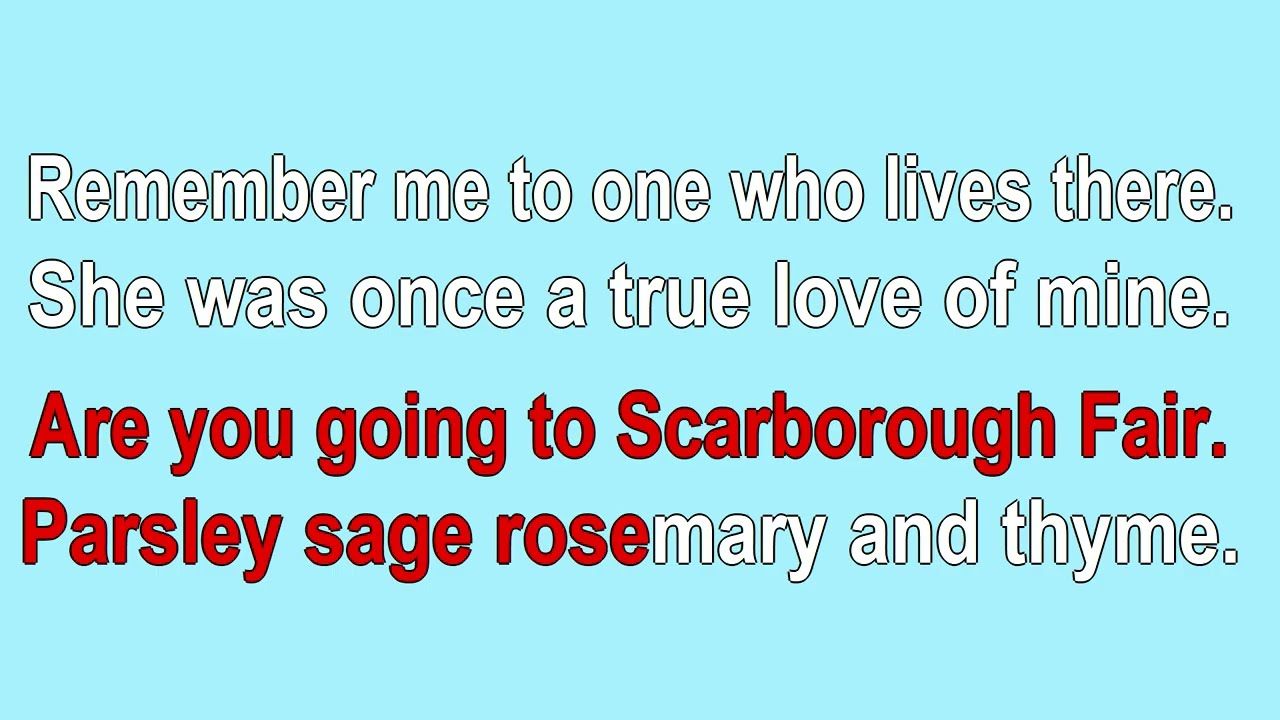 Scarborough Fair 1670,,,1965