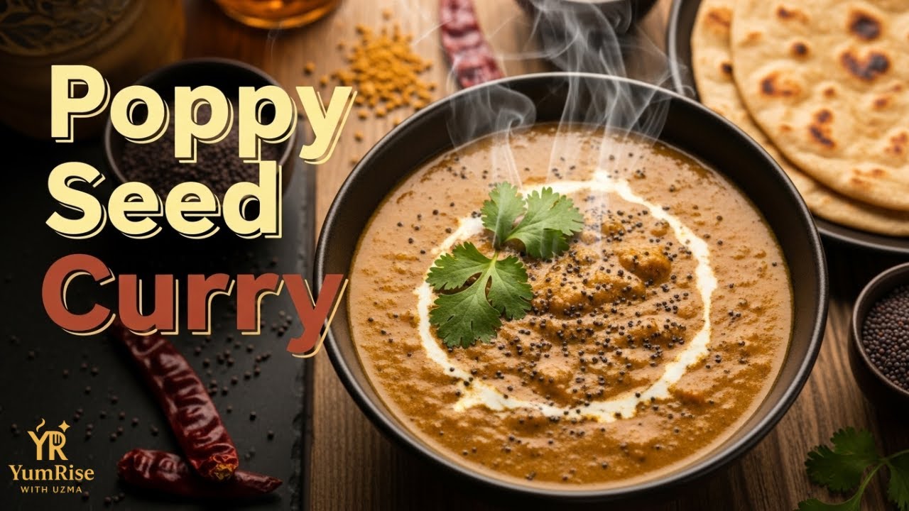 🌿 Poppy Seed Curry Recipe (khus khus) | Easy Indian Vegetarian Curry | Flavorful & Creamy Sabzi
