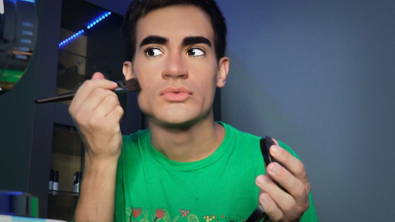 Very Fast Makeup Application on Myself (ASMR)