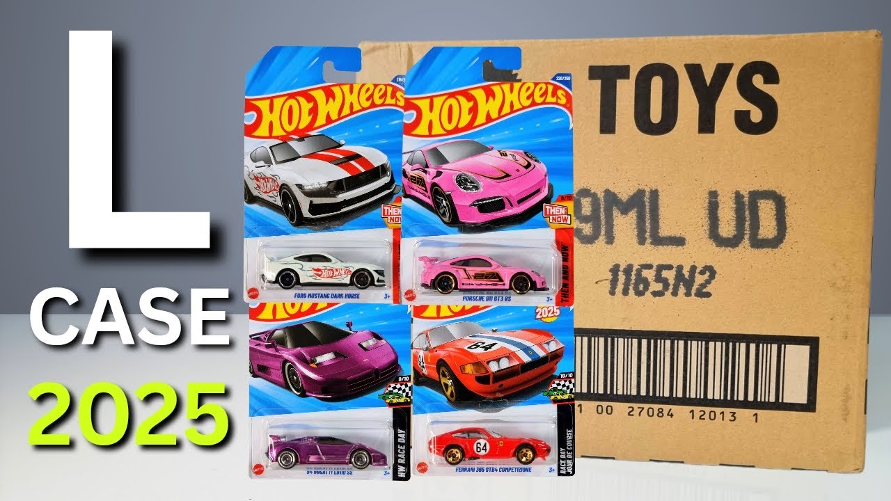 Unboxing Hot Wheels 2025 - L Case! Bugatti Super Treasure Hunt!