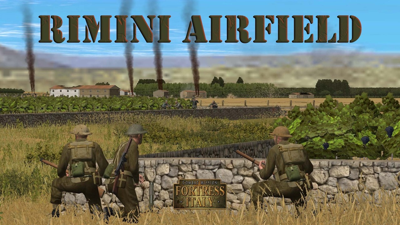 Combat Mission Fortress Italy - Rimini Airfield PBEM War Movie AAR